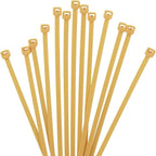 XINGO 1000 PCS 4 inch Cable Zip Ties, 18lb Strength, Small Tie Wraps Self-Locking Nylon Zip Ties for Indoor and Outdoor Use (Gold)