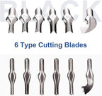 Falling in Art Linoleum Block Cutters - 6 Different Shaped Lino Cutters, Assorted Blades for Printmaking, Precision Carvings(2 Set)