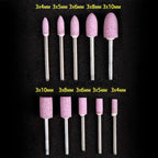 10 Pcs 1/8 Shank Abrasive Mounted Stone Rotary Tool Grinding Wheels Bit Set for Dremel