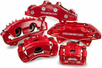 Power Stop Front S2660 Pair of High-Temp Red Powder Coated Calipers