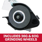 JET 8-Inch Industrial Bench Grinder, 3600 RPM, 1 HP, 115V 1Ph (Model IBG-8)