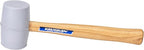 VAUGHAN Solid Rubber Mallet, Quality Rubber 20 oz Head, Made In The USA, Hardwood Handle, RM2W, VN57432