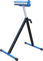 3-in-1 Roller Stand for Woodworking, Adjustable Height 26.77-44.09 In Heavy Duty Stainless Steel Folding Stand with Polished Multi-Directional Material Support for Table Saw, Miter Saw, Planers