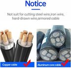 10.5 inch Cable Cutters for Steel - Wire Cutters for Hard Wire Ropes,Industrial Strength,Comfort Grip Handle,Ideal for Firefighter Tools (10.5-inch)
