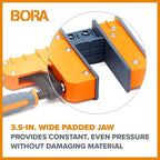 Bora 18" Parallel Clamp Set, 2 Pack of Woodworking Clamps with Rock-Solid, Even Pressure, 571118T, Rustic Brown