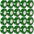 OHLECTRIC Professional Grade Vinyl Electrical Tape (20 Pack) Green - 7 Mil Thick Flame-Retardant, Heat & Weather Resistant 3/4 Inch x 60 Feet | Ideal for Contractors & Electricians