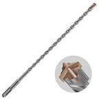 Concrete Drill Bit lengthening 3pcs 5/16" X 12"-10" Cross-Type Double Thread Carbide Material Suitable for Concrete, Brick, Cement Walls, Stone, Extra Long Hammer Drill Bits for Concrete