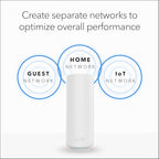 NETGEAR Orbi 370 Series Dual-Band WiFi 7 Mesh Network System for Home (RBE373) – Wireless Router + 2 Extenders, Security Features, 5 Gbps, Covers 6,000 sq.ft., 70 Devices, 2.5GB Internet Port, BE5000