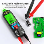 Digital Multimeter Rechargeable Electrical Tester NCV with Audible and Visual Alarms Auto-Ranging Measures AC/DC Voltage Capacitance Resistance Continuity Capacitance Diode Live Check Tester