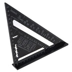 7 inch Rafter Square Aluminum Alloy Double Scale Triangle Ruler Angle Ruler Carpenter Triangle Square Rafter Tool Mensurement Tool for Woodworking and Carpentry