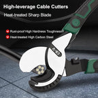 Wire Cutter Heavy Duty 8 Inch High Leverage Wire Cable Cutter Pliers Tool for Aluminum, Copper, Wire, Communications Cable