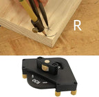 8 in 1 Aluminum Alloy Corner Radius Routing Templates Aluminium Alloy Router Templates for for Trimmer R10 R15 R20 R30, T15 T20 T25 T30 Half Round Corner Radius Quick-jig