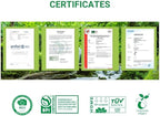 100% Certified Home Compostable Produce Bags, 1000 Count, 14 x 18 Inches, Hold Up to 14 Lbs, ASTM D6400, EN 13432, US BPI & Europe OK Compost Home Certified