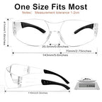 ANSI Z87.1 Safety Glasses Men Women 80 pack: 40pack clear safety glasses+40pack safety sunglasses Scratch & Impact Resistant eye protection glasses for Construction, Outdoor Sports & Work