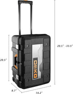 DEKOPRO 258 Piece Tool Kit with Rolling Tool Box Socket Wrench Hand Tool Set Mechanic Case Trolley Portable