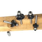 4Pcs Roundover and Beads Router Bits,Radius -1/8" ,1/4",5/16",3/8" Edge Forming Router Bit Set,1/4 Inch Shank,Corner Rounding Router Bits,Matched with 4pcs Alternative Beading Bearings