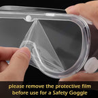 Yunsailing 30 Pack Protective Safety Goggles Clear Lab Over Glasses Anti Fog Eye Protection Goggles for Men Women(Clear, Black)