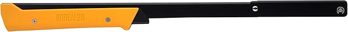 AGAWA - BOREAL24 Tripper Kit - 24 Inch Folding Bow Saw, 24" Rugged Cordura Sheath, Additional 24" Aggressive Blade (Black Frame - Yellow Handle)