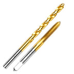 1/4"-28 UNF Tap and #3 Drill Bit Kit, M2 HSS Drill and Tap Set, Combination of Drill and Tap Kit for Metal