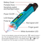 allsun Non Contact Voltage Detector,Dual Mode AC Voltage Detector 12V-1000V High/Low Sensitivity, Live Wire Finder with Flashlight, Auto Off & Buzzer Alarm for Electrical Safety GK28