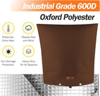 TOHONFOO Backflow Preventer Pipe Insulation Cover (5°F) - Irrigation Sprinkler Valve Insulated Pouch - Water Well Pump Cover - Sturdy 5 Layers for Winter Freeze Protection, 24" W x 26" H, Brown