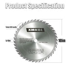 10 Inch Table Cutting Saw Blade 40 Tooth,Replace for Forrest WW10407125 Woodworker II 10-Inch 40 Tooth Blade,Compatible with DEWALT 10" Table Saw,Wood Fine Finish Cutting 1" Arbor Longer Life 5X