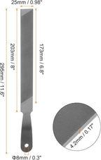HARFINGTON Farmers Own Files 8 Inch High Carbon Steel Single Cut Flat Hand Rasp File for Deburring and Removing Material