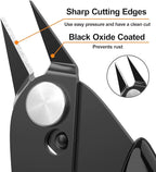 BOENFU BF-170 Micro Wire Cutter Jewelry Wire Cutters Zip Tie Cutters 2-Pack Flush Cut Nippers Precision Small Side Cutting Pliers for 3d Print, Plastic Models, Jewelry, Electronics, Black, 5 Inches