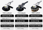 7-Inch Pneumatic Shaped Sander Woodworking Machine Curved Surface Shape Grinding Air Polisher,Lightweight at 5.88lbs,Adjustable Speed Up to 2500rpm Wood Door Polishing and Sanding Tool