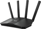 ASUS RT-BE82U Dual-Band WiFi 7 (802.11be) Smart AiMesh Extendable Router, 6500 Mbps, Five 2.5GbE Ports, 4096-QAM, Up to 3 SSIDs for IoT Devices, Parental Controls & VPNs, Advanced Network Security