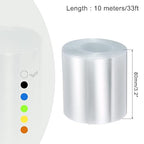MECCANIXITY Battery Wrap PVC Heat Shrink Tubing 50mm Dia 80mm Flat 33 Feet(10meters) Clear Good Insulation for Battery Pack