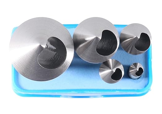Accusize Industrial Tools 5 pc 82 Deg 0-Flute HSS Countersink & Deburring Tool Set, Pilotless Type, 0206-0482