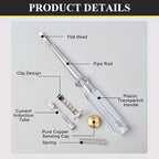 Fielect 3pcs Test Screwdriver, Voltage Detector Pen Light Circuit Tester Electric Test Pen Screwdriver Neon Tube AC/DC 100-500V Clear