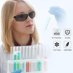 10 Pack Tinted Safety Glasses with ANSI Z87.1 Scratch Resistant Eyewear for Women Man Lab Goggles Eye Protection