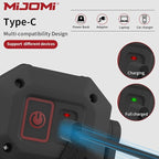 W30 Magnetic LED Work Light IP54 Waterproof, Dual LED Lights Super Bright Rechargeable Work Light, Ultralight 360°Rotating Portable Light with Hook for Car Repair, Camping, Emergency