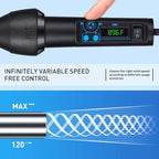 Heat Vinyl Shrink Gun Kit- 650W Portable Digital LED Display Temp Adjustable Auto Cool System Hot Air Pen Electrical Solder Heat Gun for DIY/Crafts/Shrink Wrapping/Vinyl Wrap/Wire Connectors