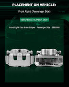 SCITOO Front Right Brake Caliper With Bracket 18B5008 Compatible For Dodge Dakota 2005-2008 For Dodge Ram 1500 2006-2008 For Mitsubishi Raider 2006-2009