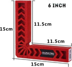 Positioning Squares, Woodworking Tool, Clamping 90 Degree Angles for Picture Frames, Boxes, Cabinets or Drawers (Set of 4) 6-Inch