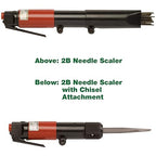 CS Unitec | 2B Needle and Chisel Scaler Pro Kit | 19 Needle Air Chisel | Professional Grade 3000 BPM Inline Grip | Air Power 5.5 CFM - 199.3120 Pro Kit