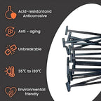100PCS Nylon Universal Cable Tie Buckle, Heavy Duty Self Locking Nylon Zip Ties, 2025 Upgrade Multipurpose Plastic Cable Ties Tool, UV Resistant Black Zipties for Car Daily Repair