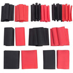 74 PCS 1-1/2, 1-1/4, 1, 3/4, 1/2, 3/8, 1/4 Inch 3:1 Heat Shrink Tubing Dual Wall Adhesive Lined Marine Grade Electrical Cable Heat-Shrink Insulation Wrap Tube Black Red