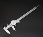 Accusize Industrial Tools 0-8'' by 0.001'' Precision Dial Caliper, Stainless Steel, in Fitted Box, P920-S218