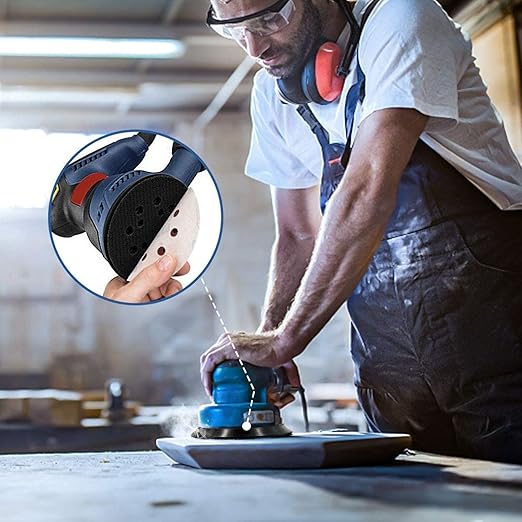 5 Inch 8 Hole Replacement Sander Pads,Hook and Loop Orbital Pad Compatible with Ridgid R2600 R2601,Craftsman ROS Model 315 Random Orbit Sander