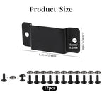 6 Pcs Tape Measure Holder Clip Measuring Tape Holder Metal Measuring Tape Belt Holder Tape Holder for Tool Belt with Rivets Tape Measure Hanging Tape Holder for Easy to Carry Matte Black