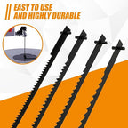 80Pcs Scroll Saw Blade Pin End 5inch Sturdy Carbon Steel Scroll Saw Blade Durable Cutting Pinned Scroll Saw Blades Set TPI 10/15/18/24 Replacement for Cutting Wood Plastic Metal US(80PCS)