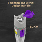 Purple 80KM Visual Fault Locator for Fiber Optic Cables, VFL Supports FC/ST/SC/LC Interfaces, Long-Range Fault Finder, Fiber Light Pen Tester, High-Precision OTDR Mapping Tool for FTTH, Telecom