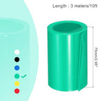 MECCANIXITY Battery Wrap PVC Heat Shrink Tubing 48mm Dia 75mm Flat 10 Feet(3meters) Green Good Insulation for Battery Pack