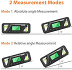 Digital Level Magnetic, 2 in 1 Digital Angle Finder, Digital Protractor Inclinometer, LED Display Angle Ruler, Electronic Level