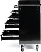 7-Drawer Heavy-Duty Rolling Tool Chest Cabinet with Lock Mobile Cart for Garage & Workshop, Black