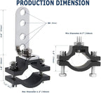 Light Bar Motorcycle Bracket 1.2 Inch Motorcycle Bicycle Mount Bracket Car Bull Bar Holder Clamp Offroad Tube Clamps Mounting Brackets for LED Work Lights(18-30mm)